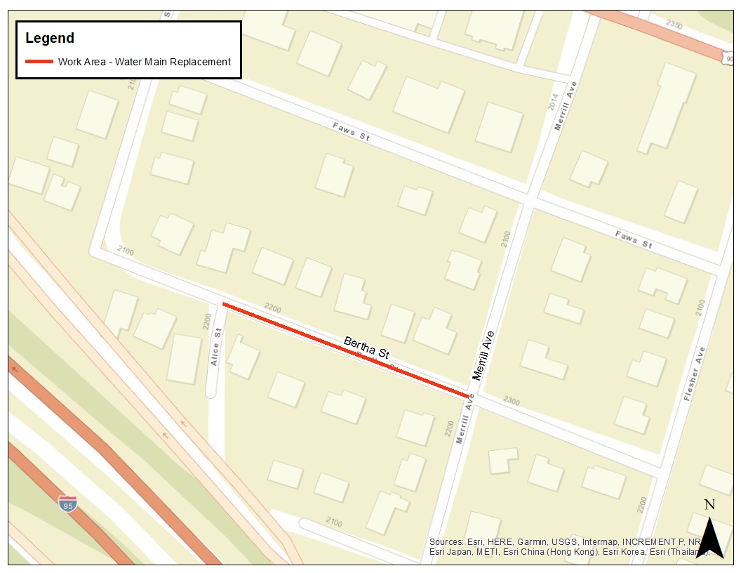 Bertha Street Emergency Water Main Replacement Project